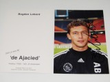 Foto cu autograf original - jucatorul de fotbal LOBONT (AJAX Amsterdam)