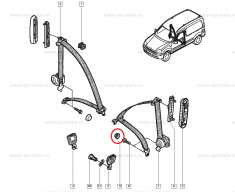 Capac bolt centura siguranta Renault Kangoo, original 7700308992 foto