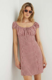 Cumpara ieftin Levi&#039;s rochie culoarea bej, mini, evazati