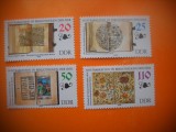 HOPCT TIMBRE MNH 1293 COMORI BIBLIOTECA NATIONALA -4 VAL-1990-GERMANIA DDR/RDG, Nestampilat