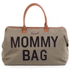 Childhome Mommy Bag Canvas Khaki geantă de schimbat scutece 55 x 30 x 40 cm 1 buc