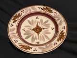 Farfurie romaneasca pictata perioada RSR anii 70 realizata la Sighisoara !
