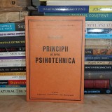 I.-M. NESTOR - PRINCIPII DESPRE PSIHOTEHNICA , 1939