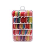 Cumpara ieftin Set 65 elastice pentru par, culori diverse , material moale, elastic, rezistent si delicat cu parul, ambalate in cutie transparenta