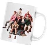 Cana alba personalizata &quot;BTS Kpop Fake Love &quot;, INOVATIX&reg;. 330ml, Oem