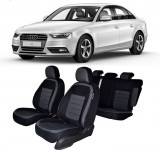 Cumpara ieftin Set huse scaune dedicate Audi A4 B8 2009-2016 ( Bancheta fractionata+husa cotiera), Umbrella