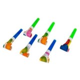 Suflători de petrecere cu model baloane, Set 6 buc, Multicolor, CMCLASS