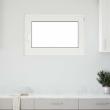 vidaXL Fereastra de subsol &bdquo;RISOR&rdquo; 90x60 cm Ptrn DIN Dreapta Alb