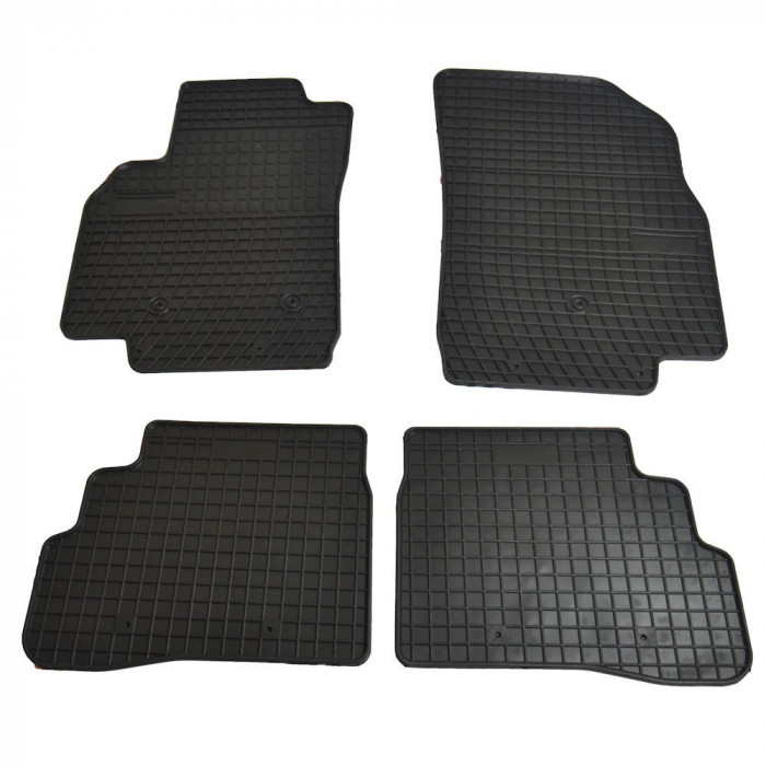 Set covorase auto din cauciuc Opel Karl 2015-, Chevrolet Spark 2015-, presuri Negre, 4 buc.