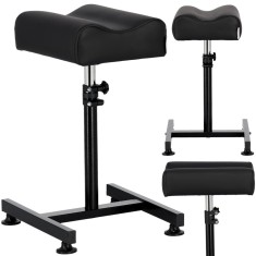 Pedichiură scaun footrest &icirc;nălțime reglabilă stand negru SPA armrest