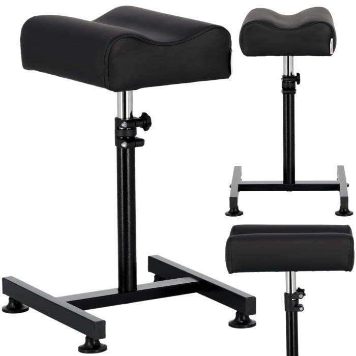 Pedichiură scaun footrest &icirc;nălțime reglabilă stand negru SPA armrest
