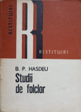 STUDII DE FOLCLOR-BOGDAN PETRICEICU HASDEU