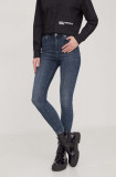 Karl Lagerfeld Jeans jeansi femei, culoarea albastru marin