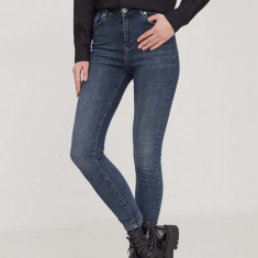 Karl Lagerfeld Jeans jeansi femei, culoarea albastru marin
