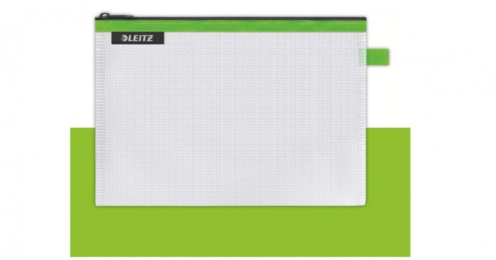 Husa de calatorie Leitz Wow translucida, ideala pentru depozitare si organizare vizibila, A5, verde - RESIGILAT
