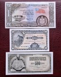 Lot 3 bancnote straine UNC