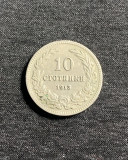 Moneda 10 stotinski 1913 Bulgaria, Europa