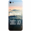 Husa silicon pentru Apple Iphone 6 Plus, Nothing Worth Having Comes Easy