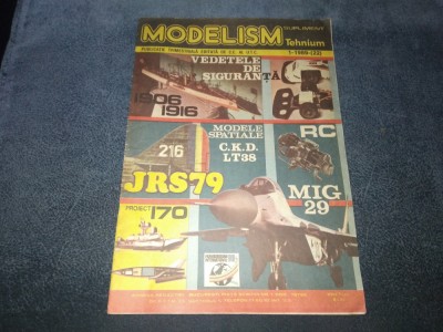 REVISTA MODELISM TEHNIUM NR 1 1989 foto