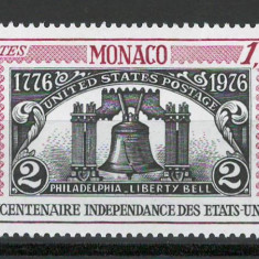 Monaco 1976 Mi 1223 MNH - 200 de ani de la Independenta SUA