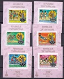 Africa Centrala 1980 sport Olimpiada MI 82-87 ( 6 blocuri) MNH