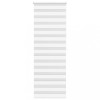 Jaluzea tip zebra alb lățime țesătură 85,9 cm poliester