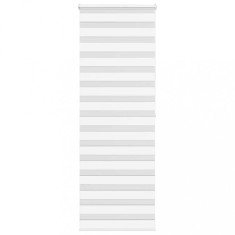 vidaXL Jaluzea tip zebra alb lățime țesătură 85,9 cm poliester
