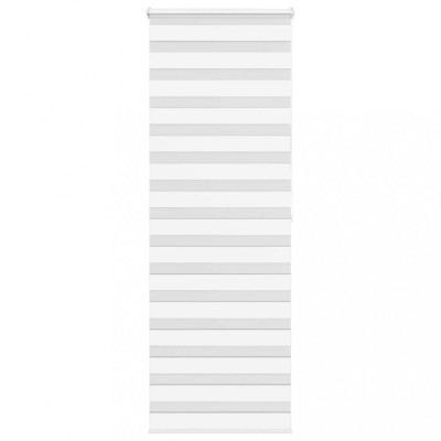 Jaluzea tip zebra alb lățime țesătură 85,9 cm poliester foto