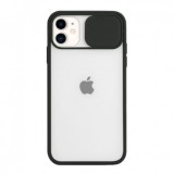 Husa Silicon Protectie Camera Huawei P40 Lite Transparenta Negru