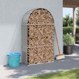 vidaXL Suport de bușteni, gri deschis, 120x45x210 cm, oțel galvanizat 364552