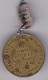 Medalie Spre amintirea serbarei patriotice din 1900 toti pentru patrie si rege