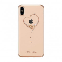 Husa Kingxbar Wish Series decorata cu Cristale Swarovski iPhone XS Max golden foto