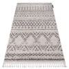 Covor Berber Rabat G0526 cremă si maro Franjuri shaggy pletos, 60x200 cm