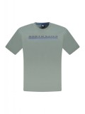 Cumpara ieftin Tricou barbati, cu imprimeu cu logo, Regular fit, Verde, S