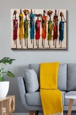 Tablou decorativ, Wallity, canvas, 1 piesa, multicolor, 70x100cm , abstract - pastel 2 foto