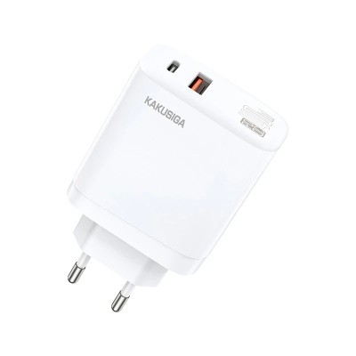 Incarcator Kaku Priza Type C si USB 40W Fast-Charge Alb KSC-811 foto