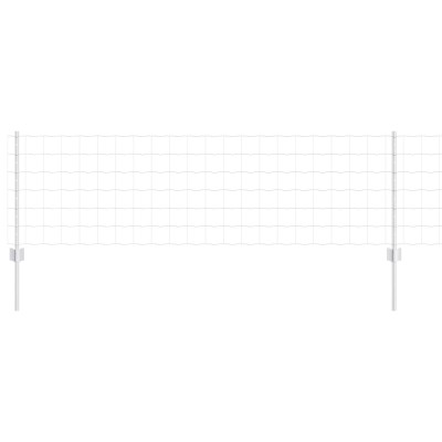 vidaXL &amp;Icirc;ngrădire cu st&amp;acirc;lpi Argintiu 0.6 x 25 m Oțel 3336202 foto