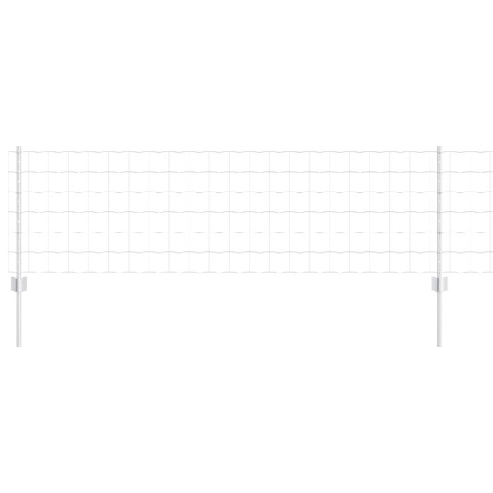 vidaXL &Icirc;ngrădire cu st&acirc;lpi Argintiu 0.6 x 25 m Oțel 3336202
