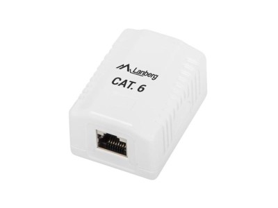 SURFACE-MOUNT BOX CAT.6 UTP Lanberg W foto