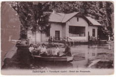 # 2445- Romania, Szaszregen, Reghin carte postala circ. 1908?: Parcul orasului foto