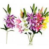 Buchet 3 Tije Flori Artificiale Crini Diverse Culori Wei A07452 DNC45875