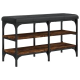 Cumpara ieftin Banca de pantofi, stejar fumuriu, 82x32x47 cm, lemn prelucrat
