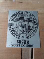 Medalii Expozitie Filatelica Bacau 1986 foto