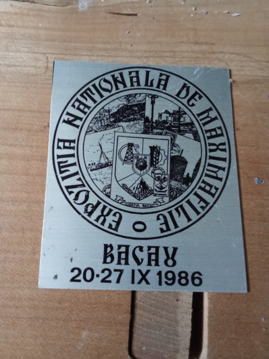 Medalii Expozitie Filatelica Bacau 1986