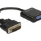 ADAPTOR DVI-D 24+1 TATA &gt; VGA MAMA, NEGRU 65658 DELOCK