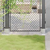 vidaXL Baze st&acirc;lp pătrate 4 buc Argintiu 81x81 mm Oțel galvanizat