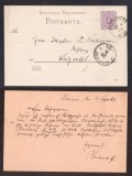 Germany Reich 1888 Old postcard postal stationery Arendsee to Salzwedel DB.046