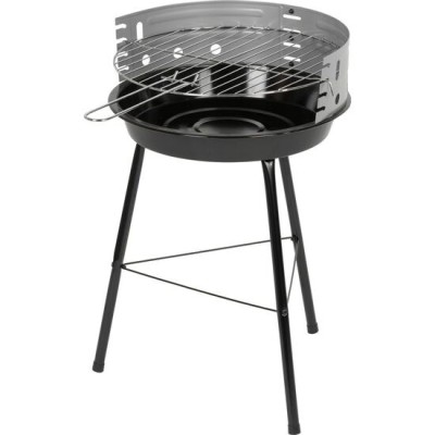 Gratar gradina cu carbuni, grill rotund, 33.5 cm, 38x38x55 cm, Fabio GartenVIP DiyLine foto