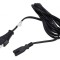 Cablu CEE 7/16 C mufă IEC C7 mamă 1,8m negru 2,5A PVC