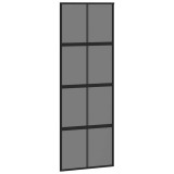 Cumpara ieftin Usa glisanta, negru, 76x205 cm, sticla securizata si aluminiu